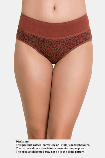 Buy Penny Printed Assorted Tummy Tucker Panty - Shade of Brown at