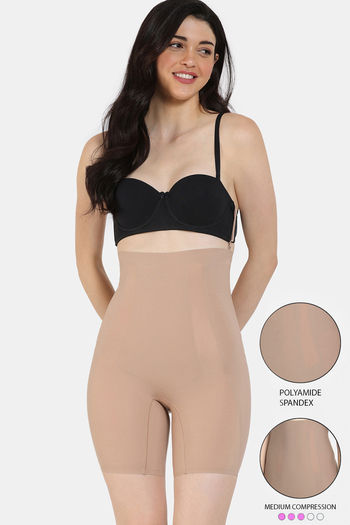 Buy Zivame All Day Highwaist Thigh Shaper- Skin