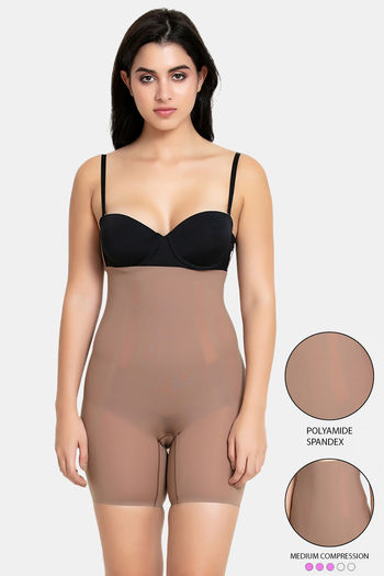 Buy Zivame Medium Control Highwaist Thigh Shaper- Skin