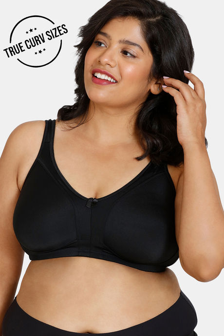 Buy Zivame True Curv Priority Single Layered Non Wired Full Coverage Sag  Lift Bra - Black at Rs.796 online