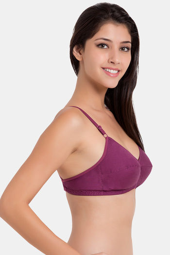 Buy Souminie Single Layered Non-Wired Full Coverage Minimiser - Magenta at  Rs.252 online