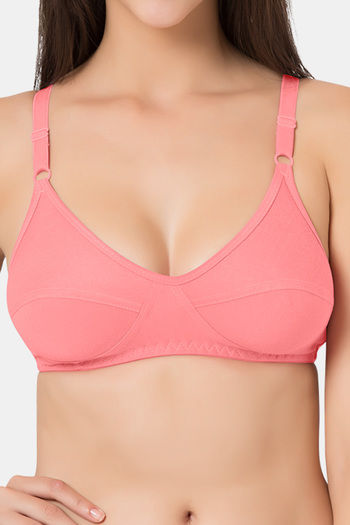 Buy Souminie Single Layered Non-Wired Full Coverage Minimiser - Coral at  Rs.257 online