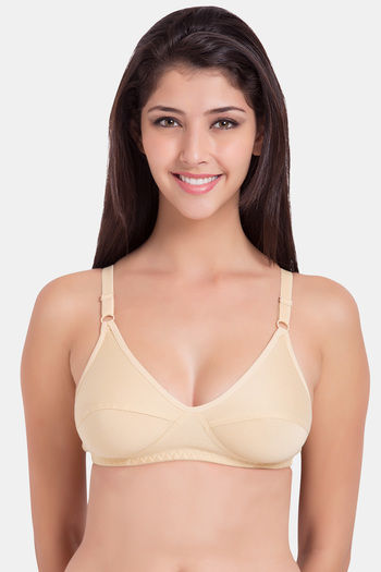 Buy Souminie Single Layered Non-Wired Full Coverage Minimiser - Beige