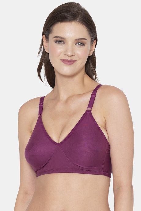 Buy Souminie Double Layered Non-Wired Full Coverage No Sag / Sag Lift -  Magenta at Rs.302 online