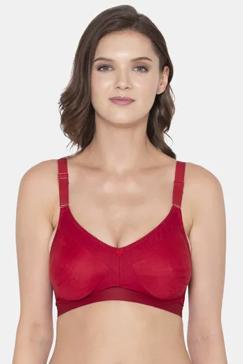 Buy Souminie Double Layered Non-Wired Full Coverage Minimiser - Red at  Rs.319 online