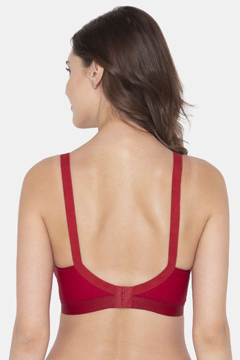 Buy Zivame Wear Me Everyday Double Layered Wired Full Coverage Minimiser  Bra-Red at Rs.525 online