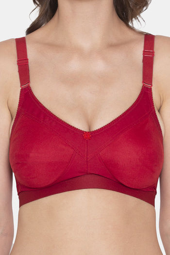 Buy Souminie Double Layered Non-Wired Full Coverage Minimiser - Red at  Rs.319 online