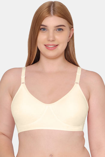 Buy Souminie Double Layered Non Wired Full Coverage Minimiser Bra - Skin
