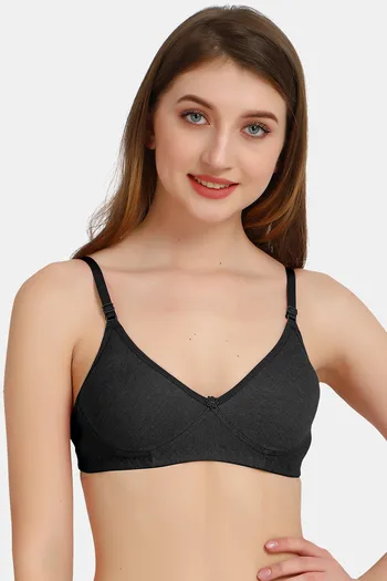 Buy Exotica Lingerie Bridel Double Layered Non Wired Full Coverage Bralette - Black