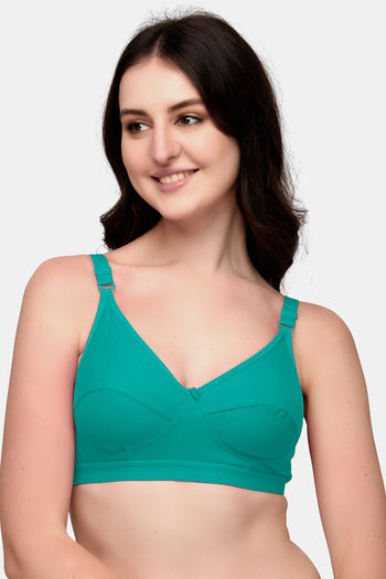 Buy Exotica Lingerie Nice Girl Double Layered Non Wired Full Coverage Bralette - Green