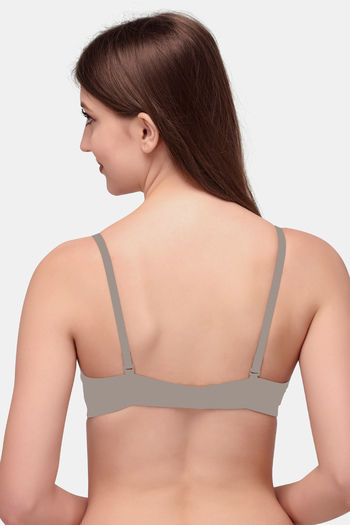 Buy Exotica Lingerie Padded Non Wired Medium Coverage Push up Bra - Grey at  Rs.629 online