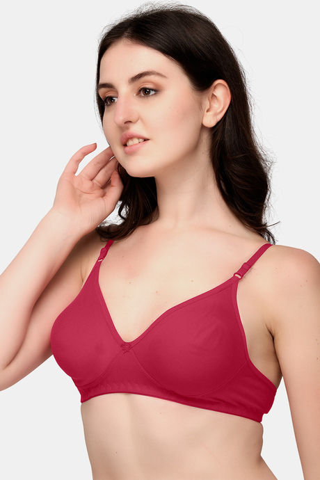 Buy Exotica Lingerie Padded Non Wired Medium Coverage T-Shirt Bra - Light  Maroon at Rs.479 online