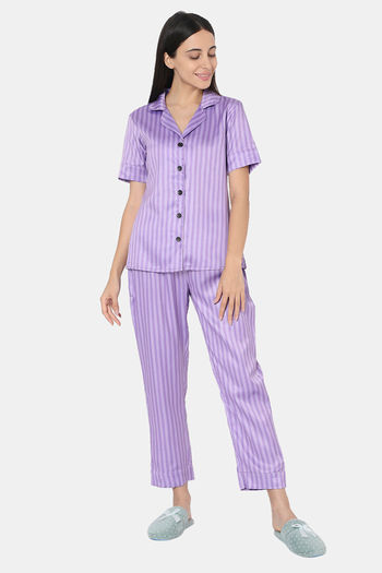 The Highlight Of Your Night Pant Set - Purple