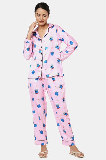 Smarty Pants Cotton Pyjama Set Baby Pink