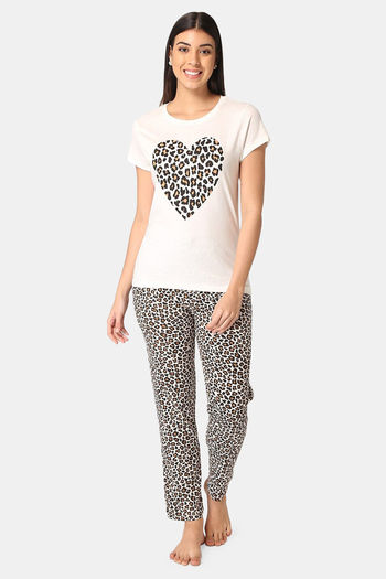 Lounge Dreams Cotton Night Suit Black