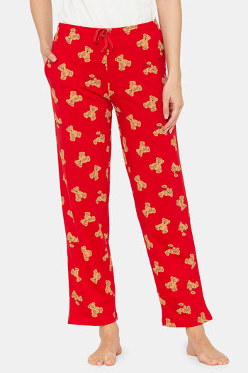Buy Lounge Dreams Cotton Pyjama - Red
