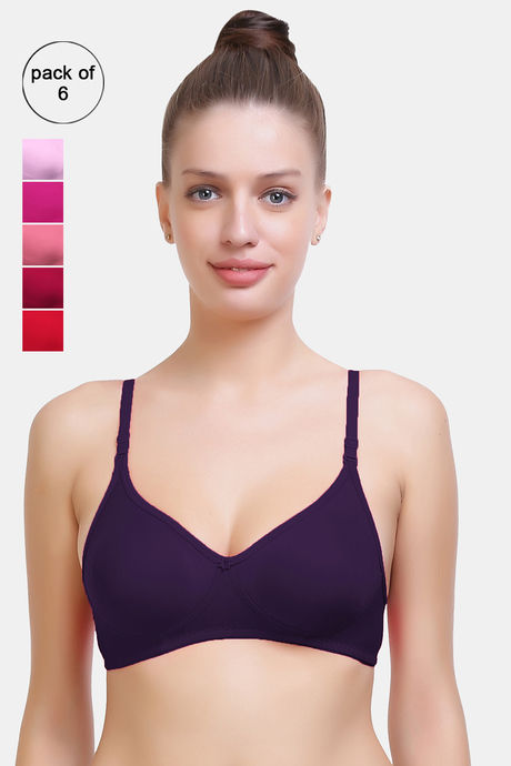 Buy SK DREAMS Double Layered Non-Wired Full Coverage T-Shirt Bra