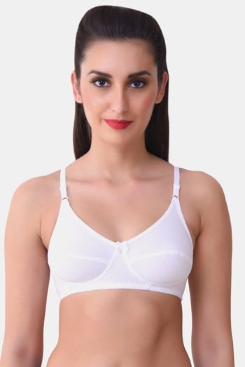 Buy SK DREAMS Single Layered Non-Wired Full Coverage T-Shirt Bra - White