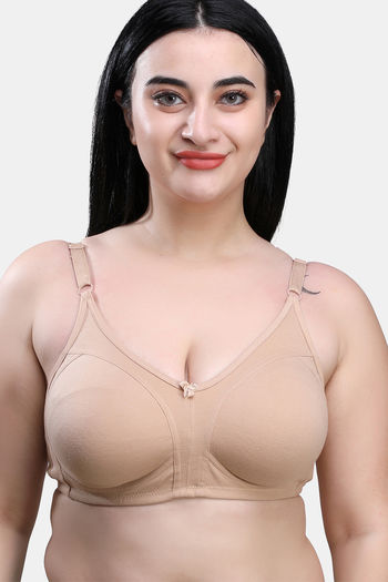 Buy Sk Dreams Double Layered Non Wired Full Coverage T-Shirt Bra - Nude at  Rs.254 online