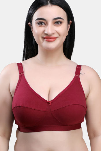 Buy Triumph Single Layered Wired Medium Coverage Minimiser Bra - Nude Beige  at Rs.2599 online