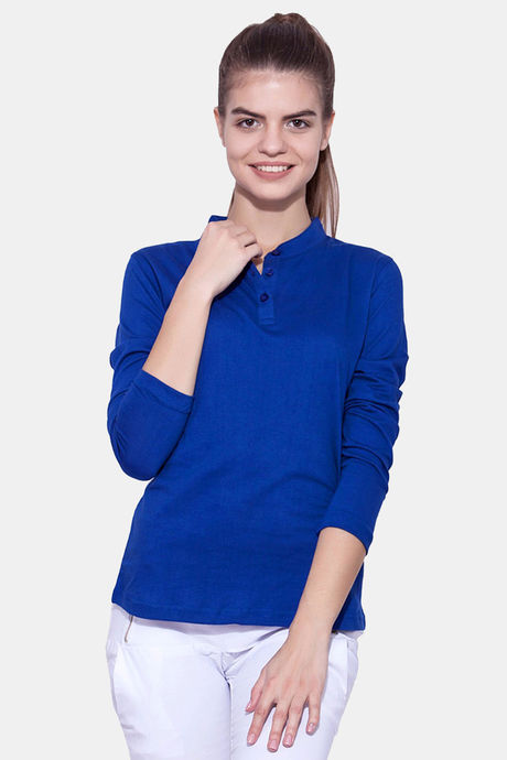 Long Sleeve Mandarin Collar Polo T Shirt The Mission Bay, Male