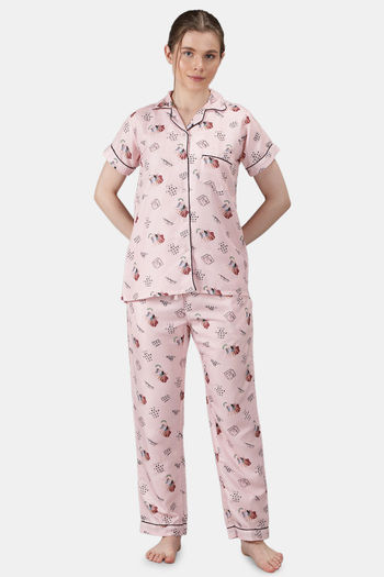 House of Comfort Pyjama Set Baby Pink