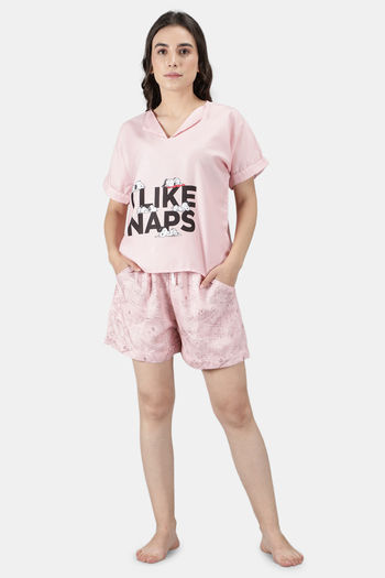 Buy Planet Inner Women Light Pink Non Padded Polycotton T-Shirt