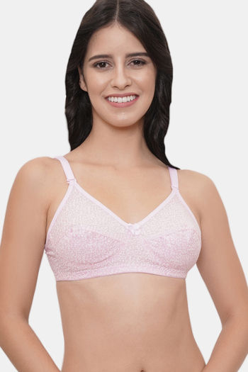 Buy LILY Cotton Single Layered Non Wired 3/4th Coverage No Sag / Sag Lift  Bra - Pink at Rs.699 online