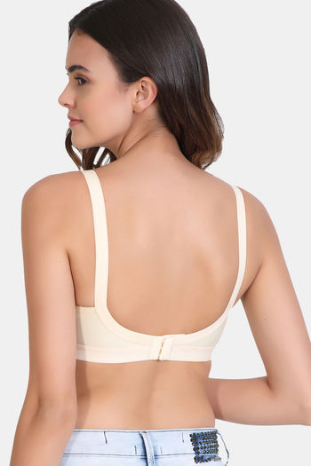 Sona Single Layered Non Wired Medium Coverage Sag Lift Bra - White