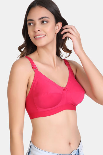 Buy Zivame Single Layered Wired 3/4th Coverage Sag Lift Bra - Pink