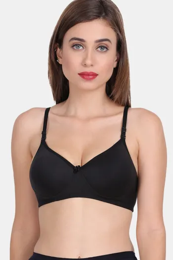 Buy Lily Padded Non-Wired 3/4Th Coverage Super Support Bra - Black at  Rs.999 online