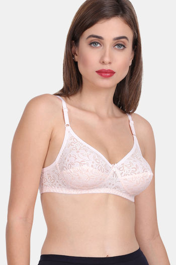 Buy Lily Double Layered Non-Wired 3/4Th Coverage Super Support Bra - Orange  at Rs.799 online