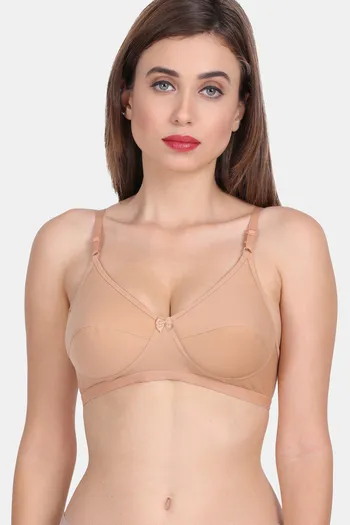 Buy LOVABLE Women Solid Polycotton Padded Non Wired Full Coverage