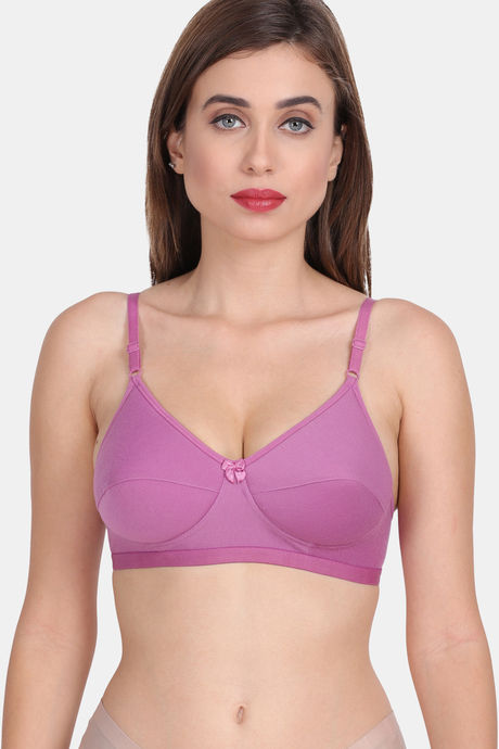 Buy Lily Padded Non-Wired 3/4Th Coverage Super Support Bra - Purple at  Rs.799 online