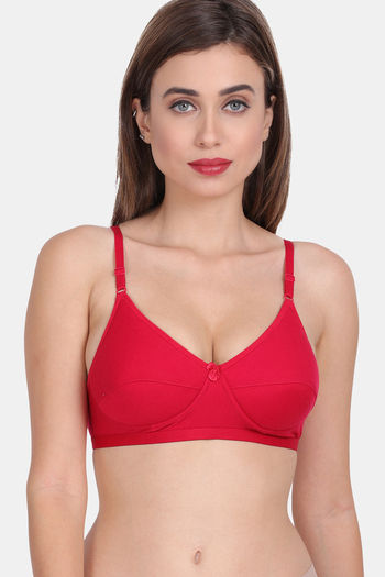 Buy Lily Padded Non-Wired 3/4Th Coverage Super Support Bra - Red at Rs.799  online