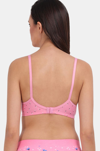 Buy Lily Single Layered Non Wired High / 3/4Th + Coverage T-Shirt Bra -  Pink at Rs.599 online