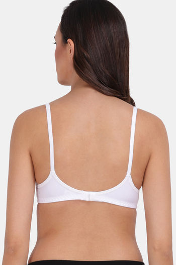 Buy Lily Single Layered Non Wired High / 3/4Th + Coverage Sleep Bra - White  at Rs.599 online
