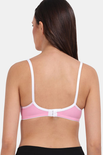 Buy Groversons Paris Beauty Women Full Coverage Everyday Lace Bra - Pink  online