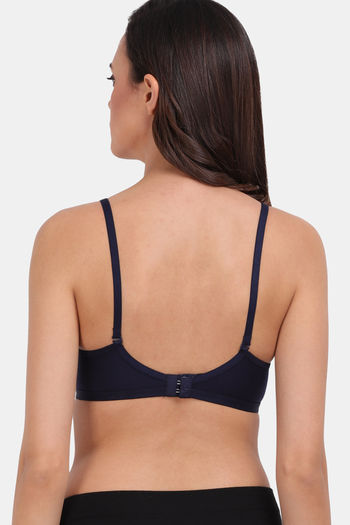 Buy Lily Single Layered Non Wired High / 3/4Th + Coverage Sleep Bra - Blue  at Rs.599 online