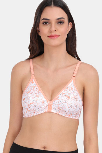 Buy Lily Single Layered Non Wired High / 3/4Th + Coverage Sleep Bra - Peach  at Rs.599 online