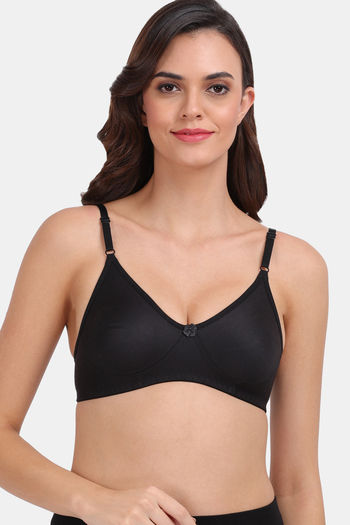Sleep Bra Buy Homewear Night Bra Online In India Zivame Lily Double Layered Non Wired High 3 4th Coverage Sleep Bra Black 