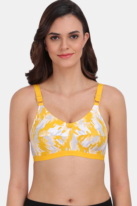 Buy Lily Single Layered Non Wired High / 3/4Th + Coverage Sleep Bra -  Yellow at Rs.999 online