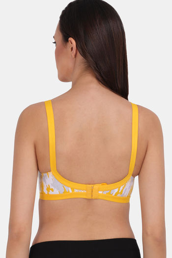 Buy Lily Single Layered Non Wired High / 3/4Th + Coverage Sleep Bra -  Yellow at Rs.999 online