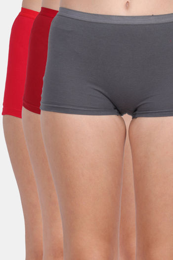 Womens Seamless Underwear Boyshort Ladies Panties Nylon Panty Sleep Boxer Briefs 5 Pack 