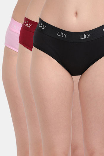 Buy Zivame Girls Anti-Microbial Medium Rise Full Coverage Hipster Panty  (Pack of 2) - Assorted at Rs.250 online