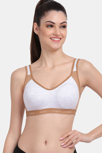 Lily Easy Movement Seamless Sports Bra - Golden