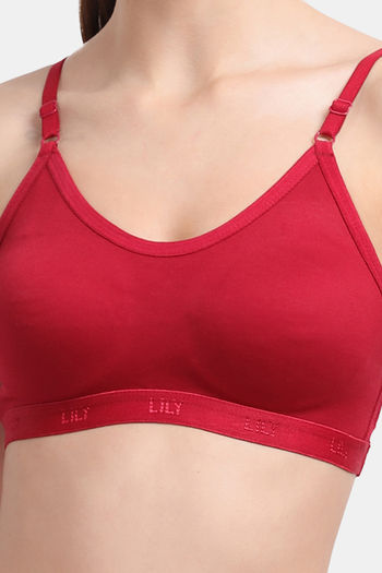 Buy Lily Easy Movement Seamless Sports Bra - Onion Pink at Rs.799