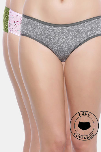 Buy Hygieni Mid Waist Full Coverage Day Period Panty - Beige Online