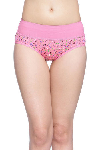Buy Rosaline Medium Rise Full Coverage Tummy Tucker Hipster Panty (Pack of  2) - Assorted at Rs.399 online