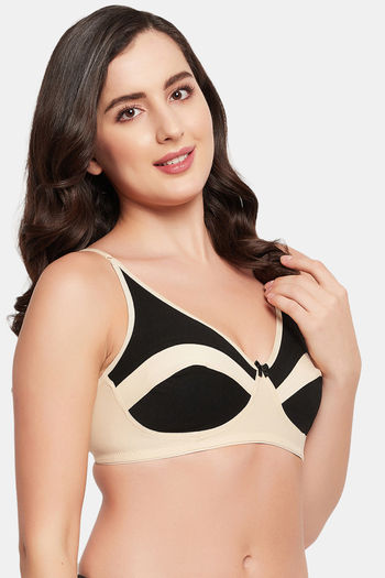 Buy Rosaline Everyday Double Layered Non Wired 3/4th Coverage Lace Bra -  Valiant Poppy at Rs.315 online